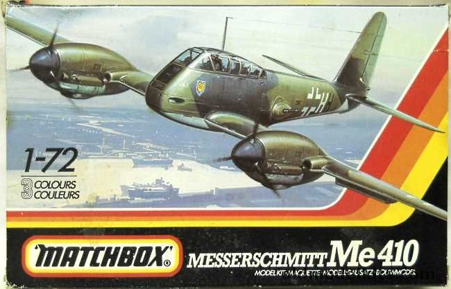 Matchbox 1/72 Messerschmitt Me-410 Hornet - A-2/U4 or B1- 11/ZG.- 26 May 1944, 40113 plastic model kit